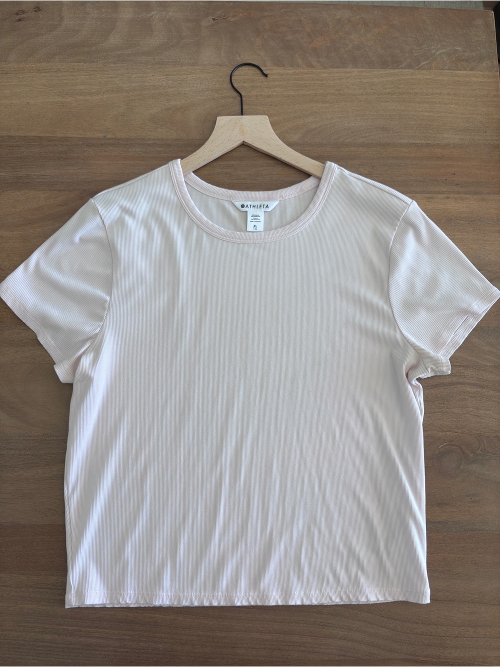 Athleta Pale Blush Short Sleeve Crew T-Shirt